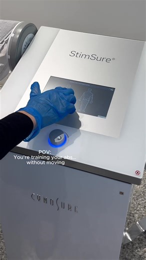 POV: You’re training your abs without the sweat ⚡ StimSure uses...