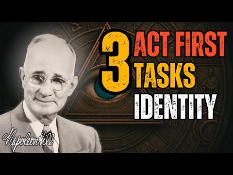 Act First — Evidence Follows: The 3-Task Identity Protocol | Napoleon Hill Motivation