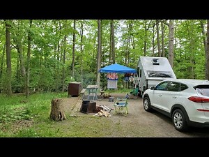 Aliner Camping In Deep Creek Lake Maryland - Part 1