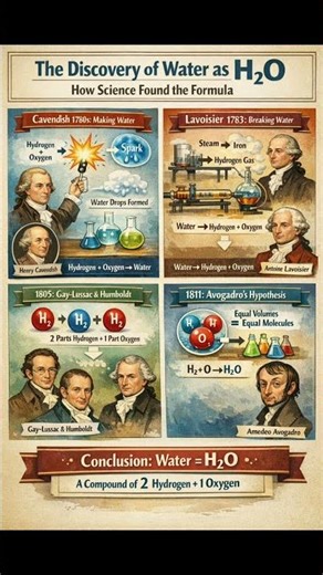 How water became H2O #chemistry #science #chemistryeducation