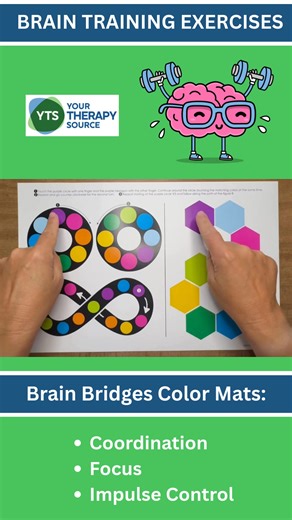 Watch me practice my brain training exercises to challenge: ✅bilateral coordination ✅impulse control ✅visual perceptual skills ✅focus and more! | Your Therapy Source