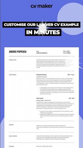 How to Instantly Boost Your Lawyer CV!
