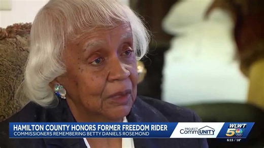 Late Freedom Rider Betty Daniels Rosemond honored by Hamilton County commissioners