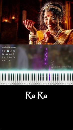 Ra Ra Keyboard Cover | Piano Notes | Chandramukhi | Rajinikanth | Fernandez 2