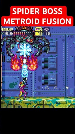 Finally Defeated the Spider Boss in Metroid Fusion (GBA) #metroidfusion #metroidvanias