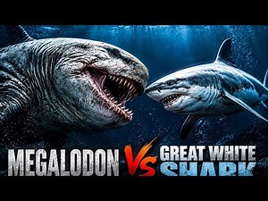 Megalodon vs Great White Shark | The Ultimate Ocean Battle | Who Would Win?