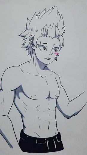 Kirishima es tan masculino ❤️🦈#kirishima #kirishimaeijirou #bnha #bokunoheroacademia #anime #fanart #fypシ #parati