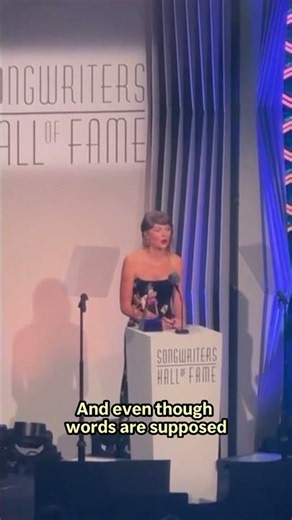 Taylor Swift gets emotional during Songwriters Hall of Fame speech