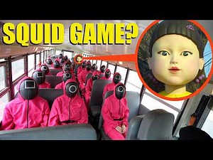 when you see the Squid Game School Bus.. Do NOT get on the bus! (They will force you to play!)