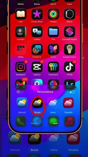 iPhone Tutorial: Change the Home Screen Color 👀 aesthetic iPhone Screen ITA #Shorts