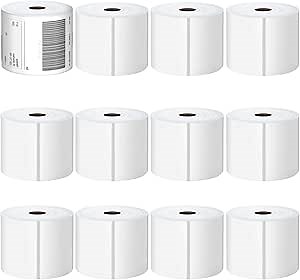 All Purpose Direct Thermal Perforated Postage Shipping Labels - 4x6 Roll, 5400 Labels for Rollo, Zebra, MUNBYN and Polono Thermal Printers (NOT for DYMO)