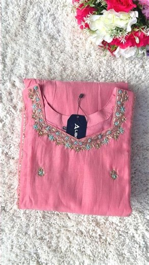 The Most Beautiful Pink Suit Set You’ll See Today 🌸 Designer Pink Anarkali kurta set #shorts #kurti