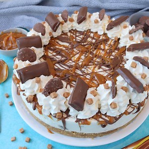 Galaxy Caramel Cheesecake (No Bake)