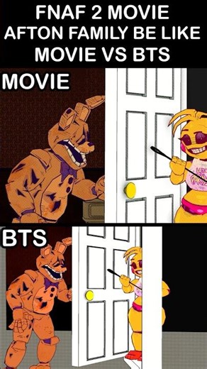 FNaF 2 Movie Afton Family Be Like: - Behind The Scenes VS Movie