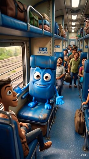 🚆 Lower Berth, Middle Berth, Upper Berth Aur Side Lower Bol Uthe 😂 | Train Object Talking #shorts