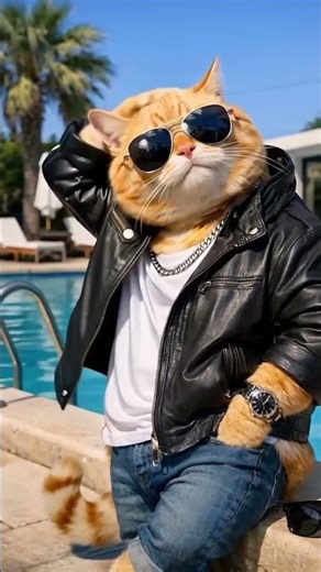 😎 Swag Cat in Sunglasses | Attitude Level 100% 🐱🔥#cat #coolcat #swagcat #catattitude #catlover