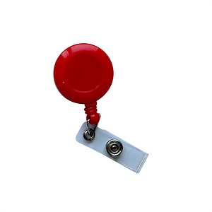 [Hot Item] Wholesale Multi Color Plastic ABS Transparent Retractable Card Holder Pulley Reel Holder