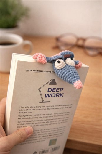 Funny Mouse Bookmark, Crochet Page Marker, Handmade Book Accessory - Etsy
