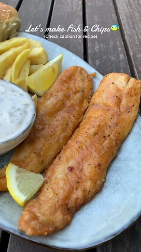 Homemade Fish & Chips with Crispy Batter Recipe