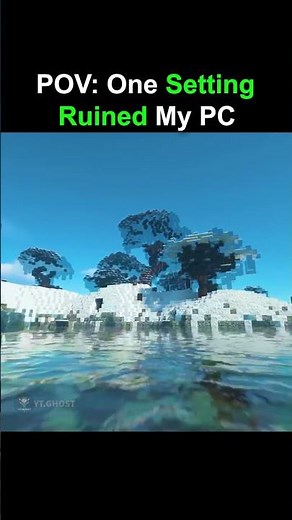 POV: Installed Realistic Graphics Mod in Minecraft💀🔥 #minecraft #shortsvideo