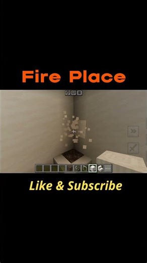 Fire Place in Minecraft #minecraft #minecraftbuilding #gaming