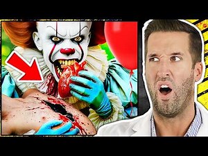 ER Doctor REACTS to Unsurvivable Pennywise IT Horror Movie Scenes
