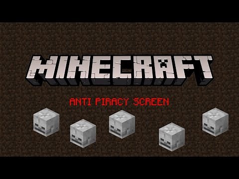 Minecraft Anti-Piracy Screen
