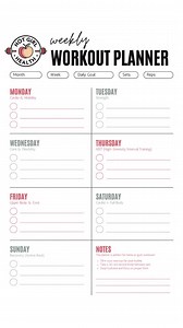 Weekly Workout Planner Printable | Daily Fitness Planner PDF | Exercise Log Sheet | Gym Workout Tracker | Fitness Journal | Instant Download - Etsy UK