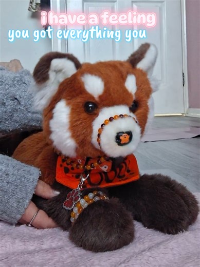 explanation: boo is unlike any other dlux i own, he genuinely is STUCK in the laying position unlike beau, because of this i got inspired by briarlight in warrior cats, his back legs do not function and he either has to be carried everywhere or use his front legs to slide himself forwards 😓💓 #essa #essafyp #douglasdog #essacommunity #emotionalsupportplush