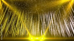golden Award ceremony luxury 4k Loop Motion background nomination Animation. with glitter sparkles and bokeh. presentation shiny. Film music festival. Christmas, New Year, anniversary celebration.
