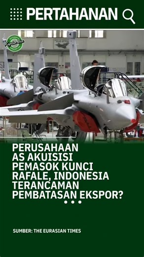 Kapitan Ben on Instagram: "Sebuah perusahaan raksasa Amerika Serikat telah mengakuisisi pemasok utama untuk pesawat tempur Dassault Rafale, yang selama ini dikenal sebagai salah satu produk kebanggaan industri pertahanan Prancis. Dassault Rafale selama ini dipromosikan oleh Paris sebagai jet tempur yang “ITAR-free”, artinya bebas dari regulasi ekspor pertahanan Amerika (International Traffic in Arms Regulations), sehingga bisa dijual ke negara lain tanpa perlu izin ekspor AS dan tanpa bergantung
