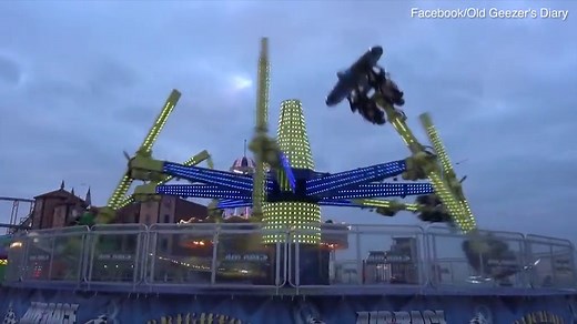 Video: Brighton Pier fairground attraction Air Race seen in action | Daily Mail Online