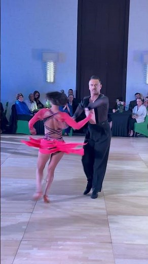 Mambo Dance on Indianapolis open dancesport competition 2025 open professional rhythm- Artem & Ricci