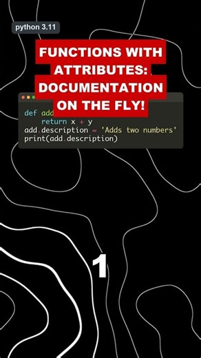 Functions with attributes: documentation on the fly!