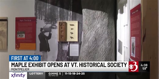 Maple exhibit on display at Vermont History Museum in Montpelier