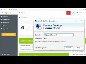 How to use remote desktop with dynamic dns (No-ip)
