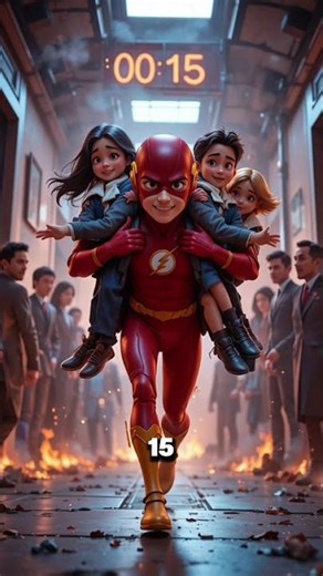 Flash Saves 100 People in 30 Seconds! Wait for the ending...⚡😱