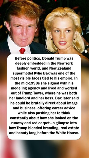Donald Trump & Supermodel Kylie Bax’s 1990s Fashion Link