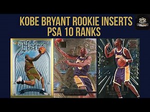 Kobe Bryant Rookie Inserts 1996 Ranked by PSA 10 Gem Rate - 9 Cards