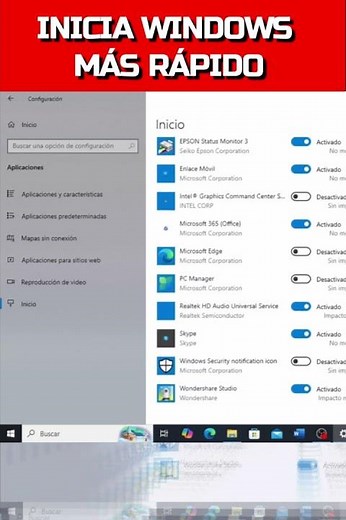 INICIA WINDOWS MÁS RÁPIDO #windows #pc