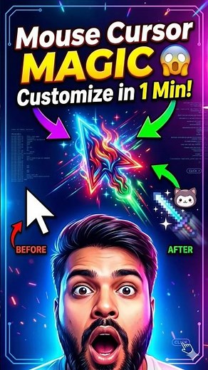 Customize Mouse Cursor Like a PRO 😎 #shorts #shortsfeed #short