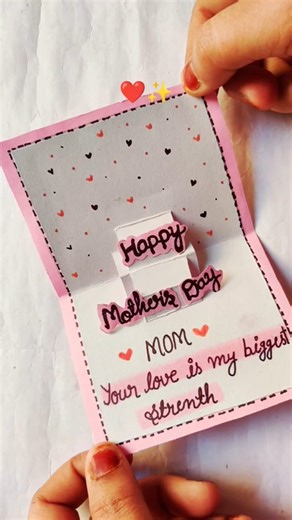 Diy Cute Mother's day Card ❤️| aesthetic card idea #youtubeshorts #trending #craft #handmade #card