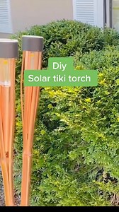 3.7K views · 50 reactions | Made a DIY solar tiki torch using all Dollar Tree items—budget-friendly, backyard-ready, and totally glowing! ️ #DollarTreeDIY #SolarTikiTorch | Olivia's Romantic Home DIY | Facebook