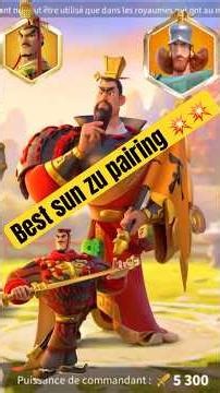 Sun Tzu Prime BEST Combos 🔥Top Infantry Meta Guide |rise of kingdom| #riseofkingdoms #rokshort #f2p