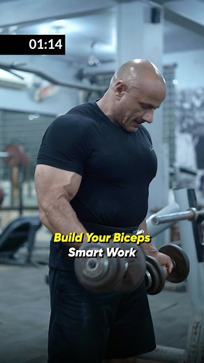 1.9M views · 17K reactions | Too much training volume, 2-3 times a week will kill your biceps. Train them with high intensity but low volume & less frequent, once or twice a week. Train hard & smart both. Brand ambassador @myproteinin Link in bio Code-MUKESH #dronacharyathegym #workout #bicepworkout #trainhard #trainsmart #highintensity #training #bodybuilding #ﬁtness #mukeshgahlot | Mukesh Singh Gahlot | Facebook