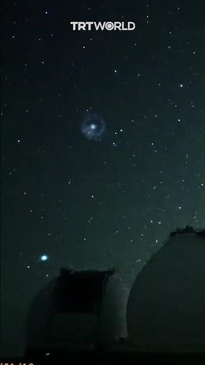 Swirling orb appears after launch of SpaceX rocket