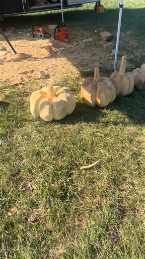 Sometimes you need too…. 2 pumpkins that is | Chainsaw Carved