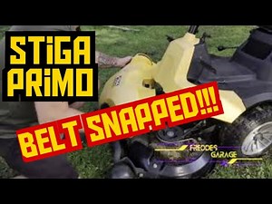 How to Replace Mower Deck Belt Stiga Primo #diy #belt #repair