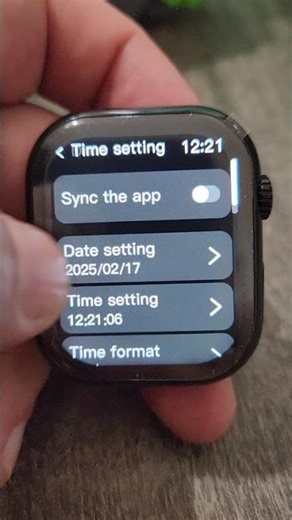How to set the clock manually RDfit app Smartwatch