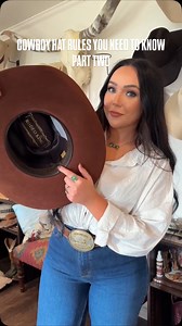 Follow these unspoken cowboy hat rules and you’ll look like a seasoned cowboy. 🤠 1. Make sure you’re not wearing it backwards. 🙅‍♀️ 2. Don’t leave your hat in a hot pickup. 3. Take your hat off when meeting a lady. 🤝 4. Follow the seasons. 🥵 | Cowboys & Indians Magazine